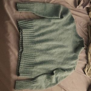 Seafoam green cashmere J. Crew sweater, size xs